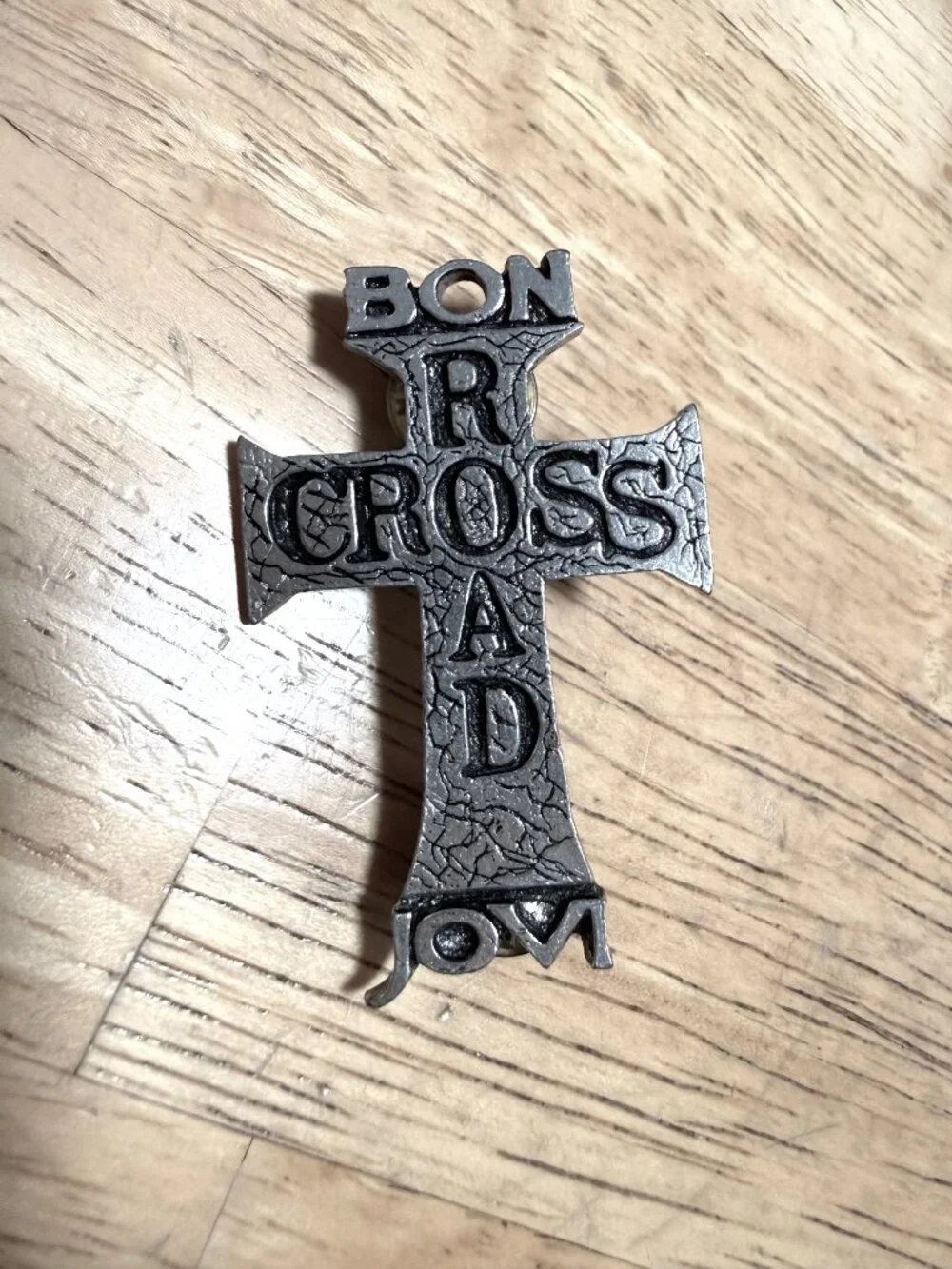 Bon Jovi Band Pin Brooch Pewter Made in England Alchemy Carta 1995 Bochum